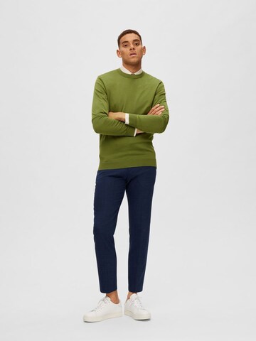 SELECTED HOMME Pulóver 'Town' - zöld