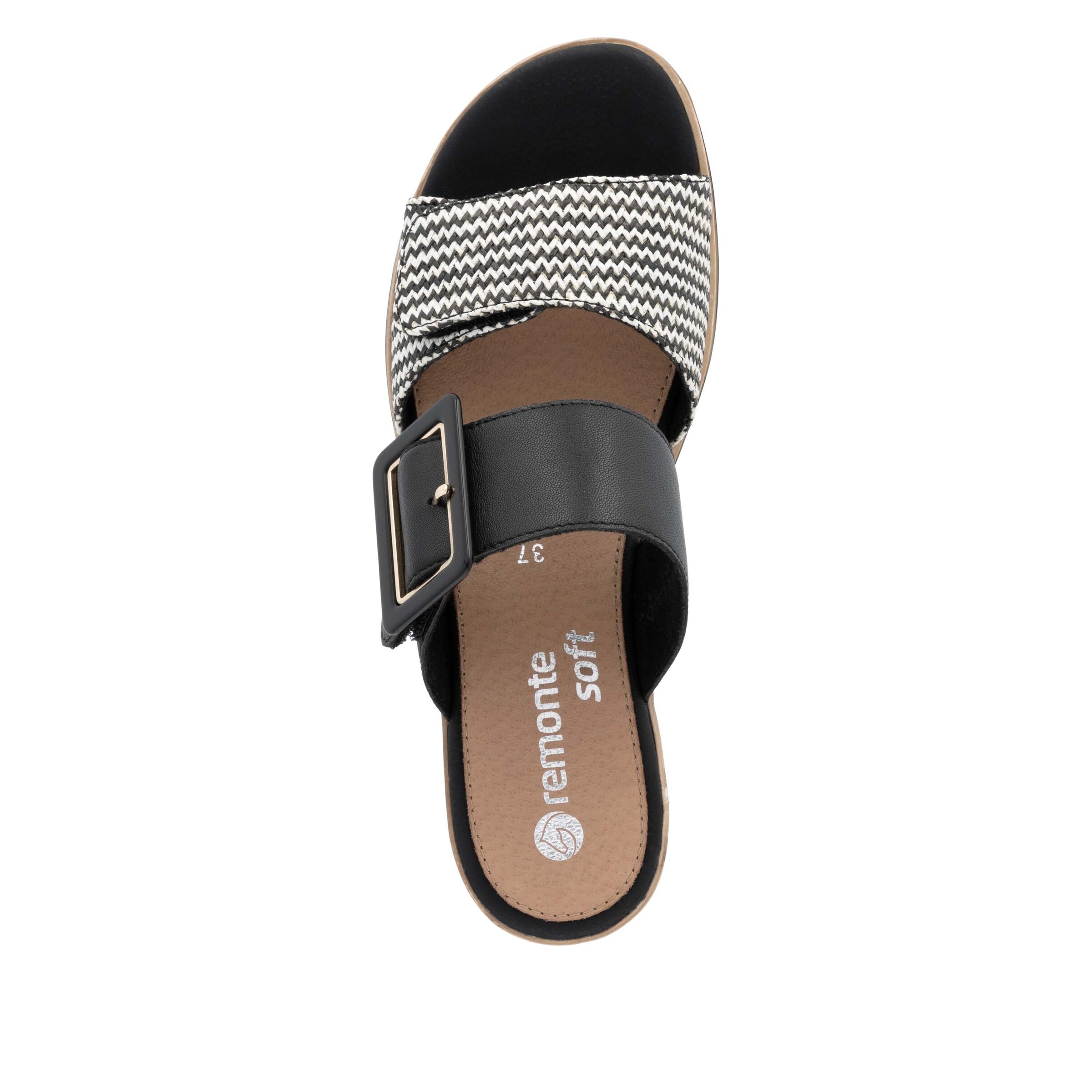 REMONTE Pantolette in Schwarz