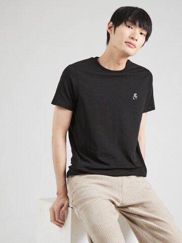 Karl Lagerfeld T-Shirt in Schwarz: Vorderseite
