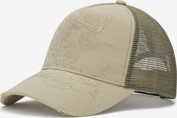 Cappello da baseball di Ed Hardy in verde: frontale