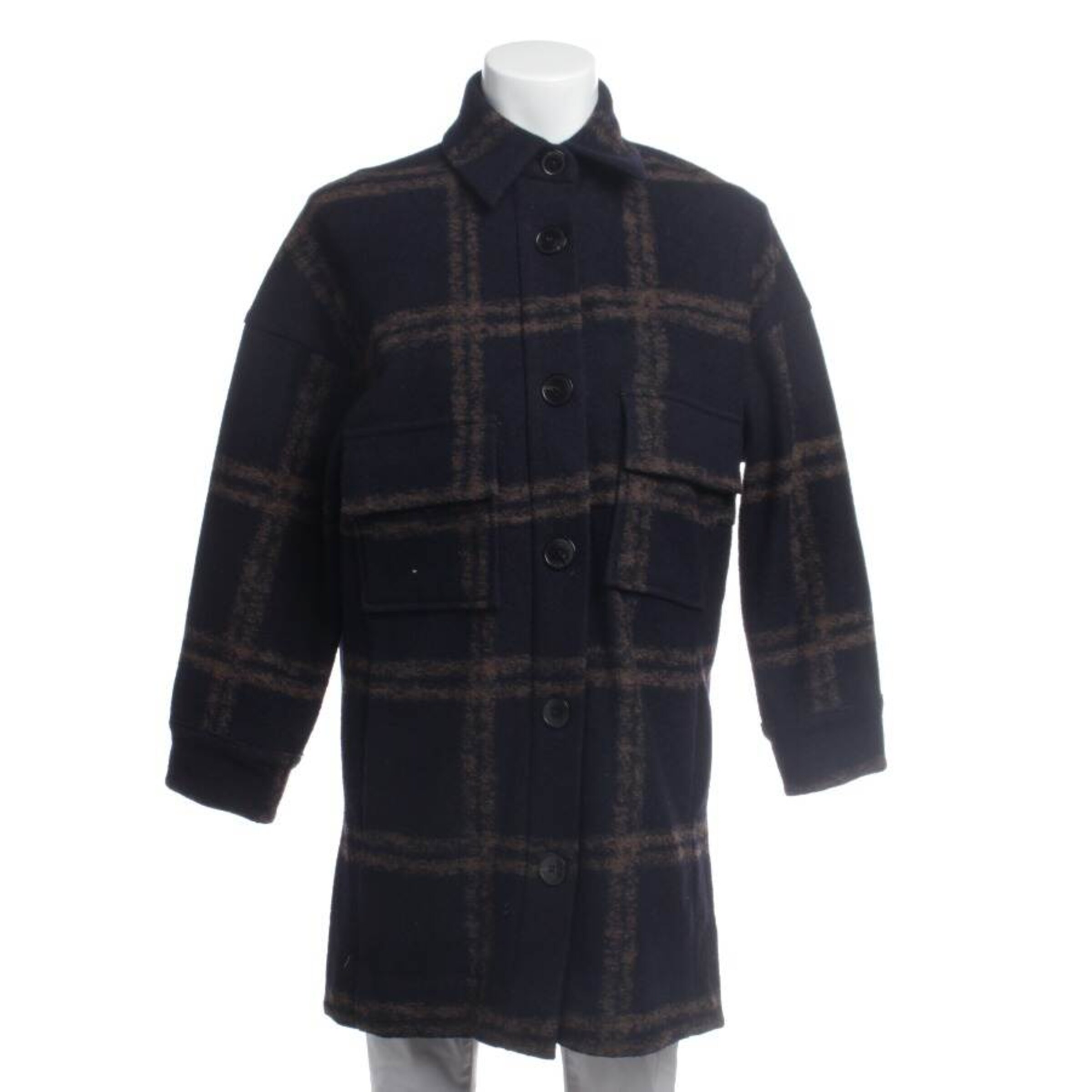 Odeeh Jacket & Coat in XXS in Blue: front