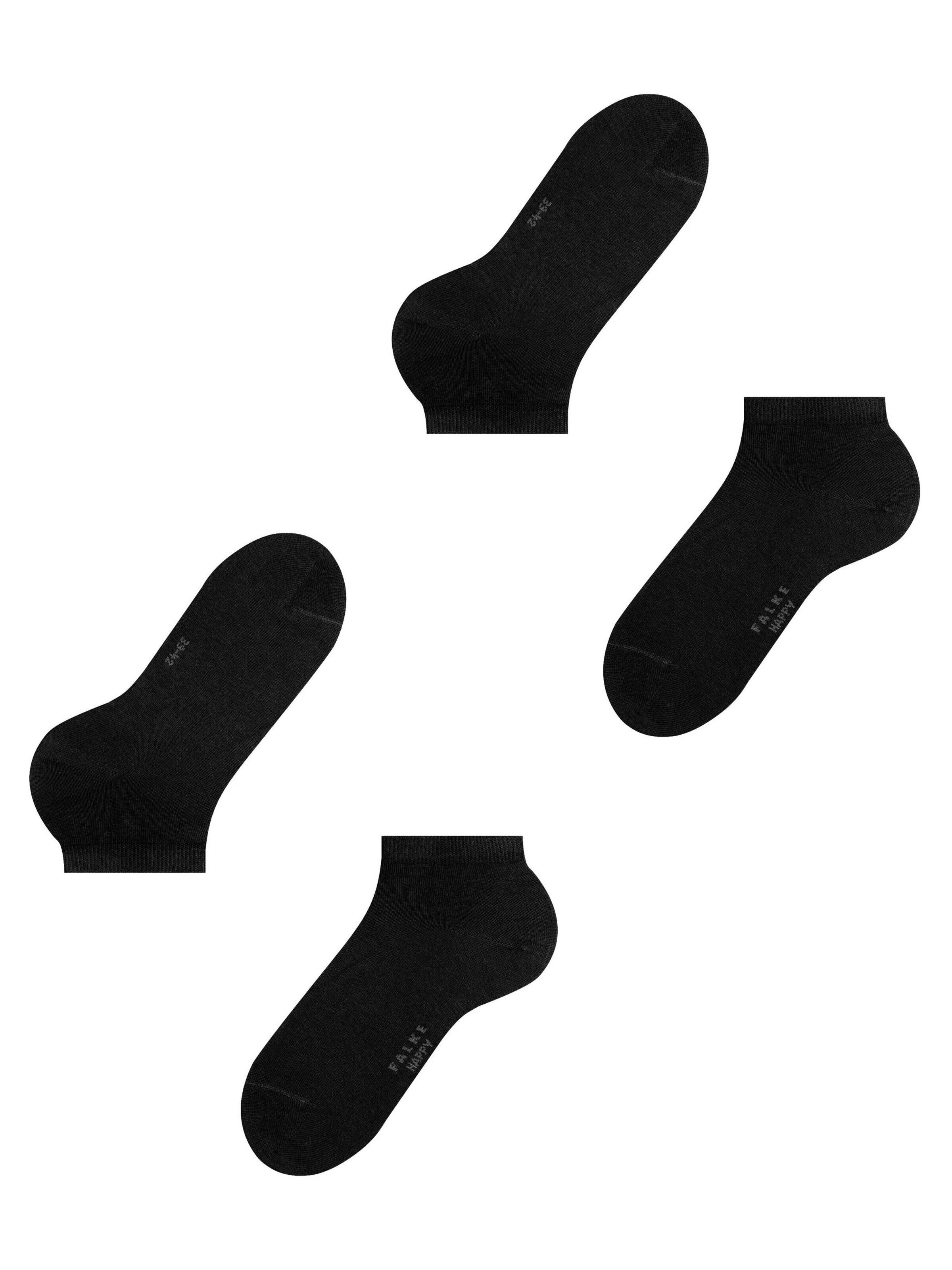 FALKE Socken 'Happy 2-Pack'‌‌‌‌‌ in Schwarz