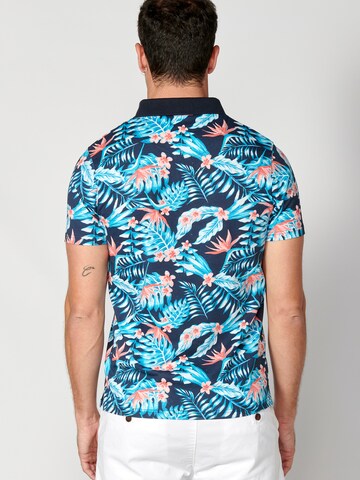 KOROSHI Poloshirt in Blau