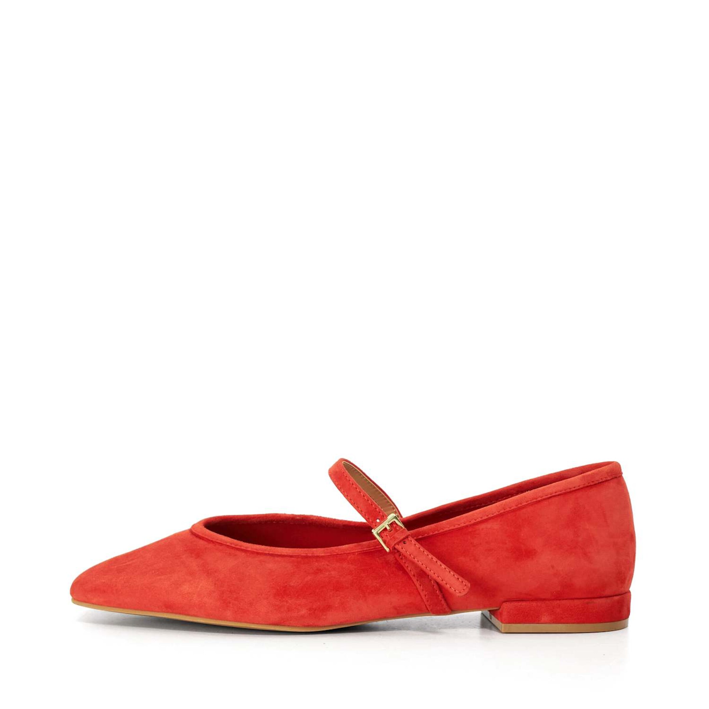 Dune LONDON Ballerina met riempjes in Rood