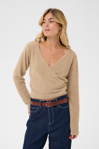 SAINT TROPEZ Sweater 'NadalieSZ' in Beige: front