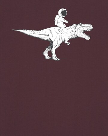 T-Shirt ' Astronaut on T-Rex ' Watapparel en rouge