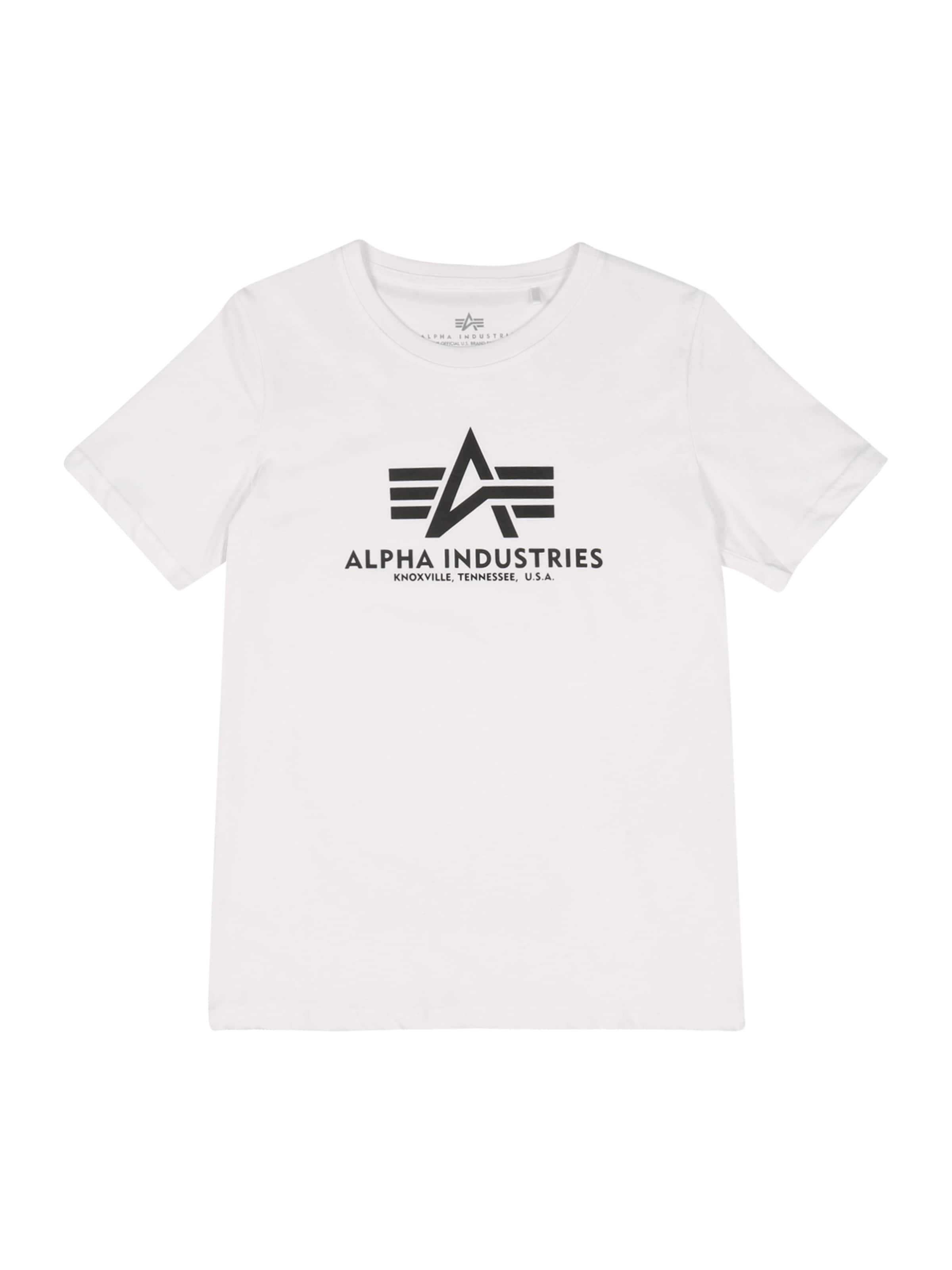 ALPHA INDUSTRIES Koszulka w kolorze biały: przód