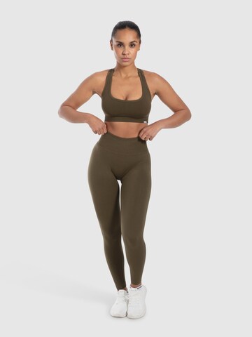 Smilodox Skinny Sporthose 'Elin' in Grün