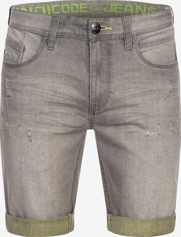 Jean 'Zalento' INDICODE JEANS en gris : devant