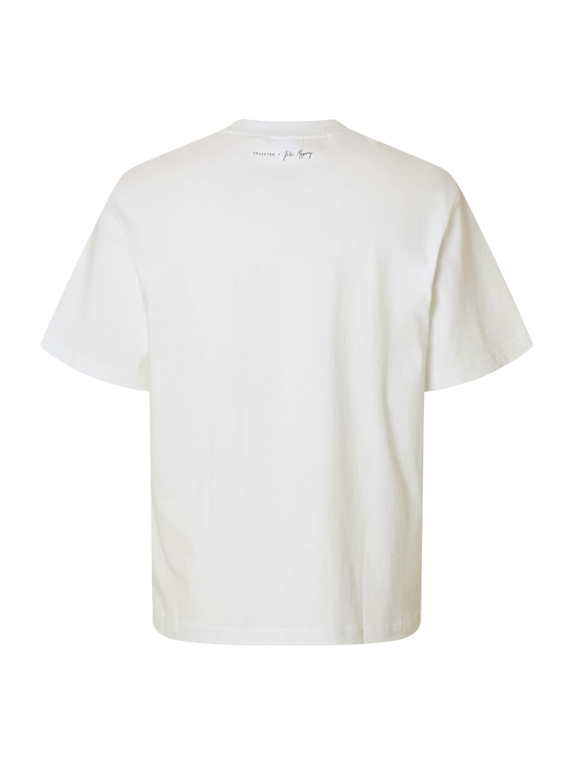 Maglietta 'SLHDarius' di SELECTED in bianco