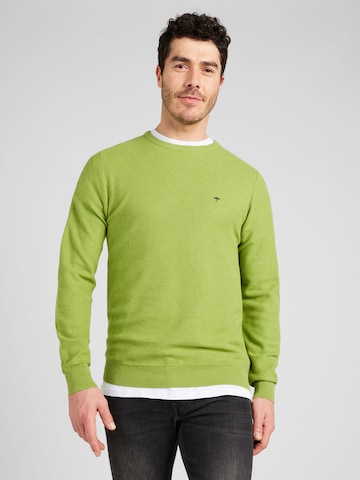 FYNCH-HATTON Пуловер в зелено: отпред