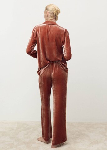 MANGO Pajama Pants 'Xbluti' in Orange