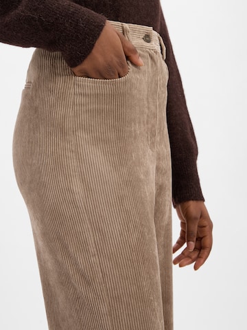 Marie Lund Wide Leg Hose in Beige