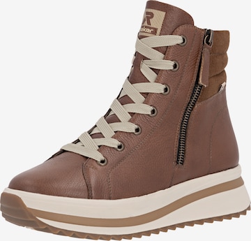 Boots Rieker en marron : devant