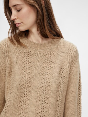 PIECES Pullover 'Bibi' in Braun