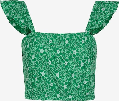 VERO MODA Blusa 'SONEY' en verde / blanco, Vista del producto