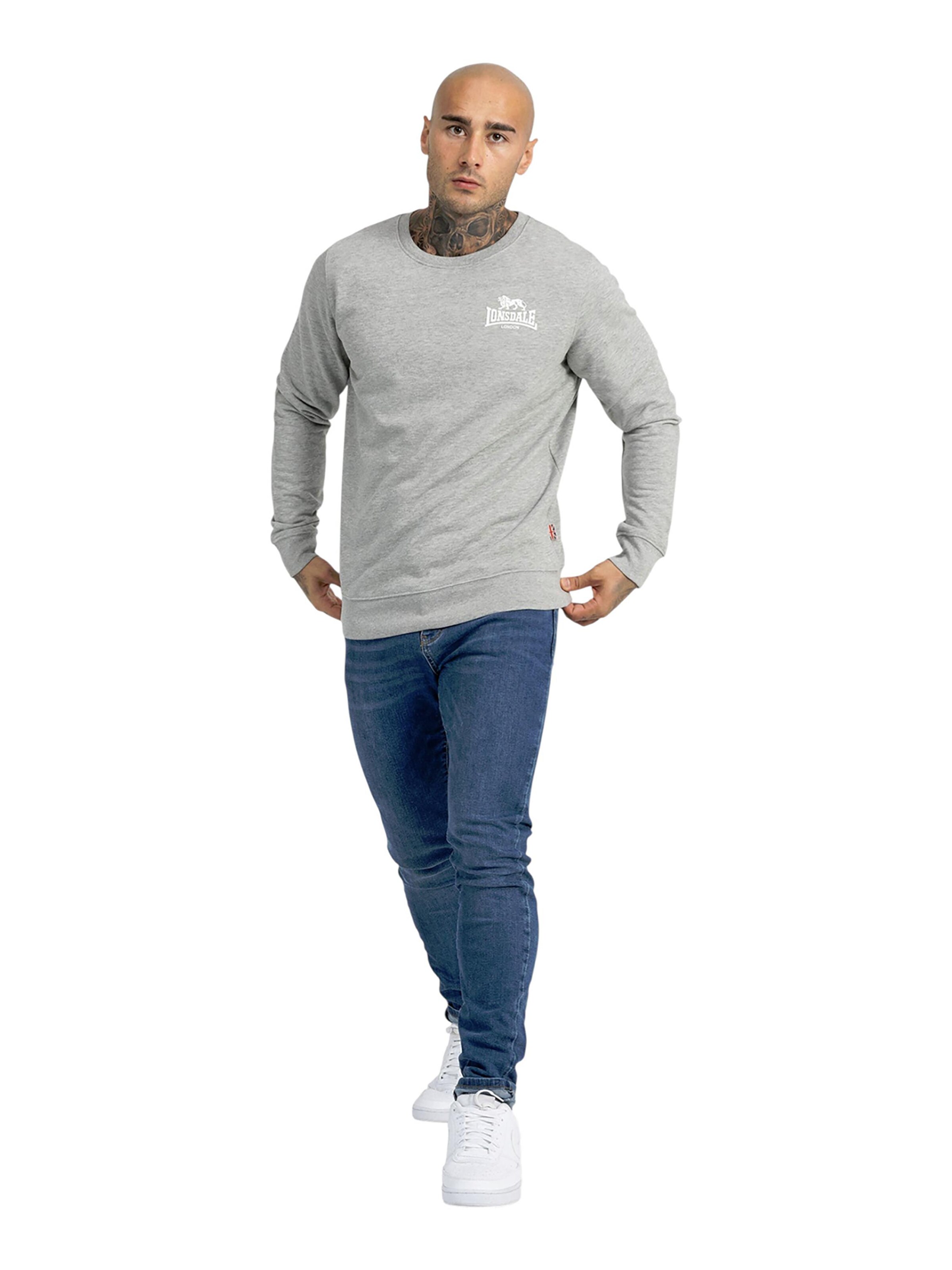 LONSDALE Sweatshirt 'Longridge' in Grey