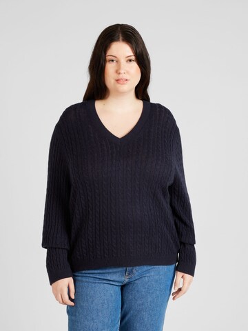 Tommy Hilfiger Curve Pullover i blå: forside