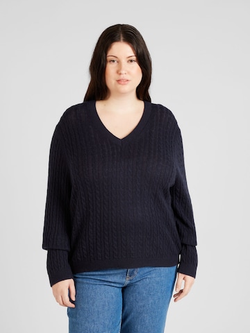 Tommy Hilfiger Curve Pullover i blå: forside