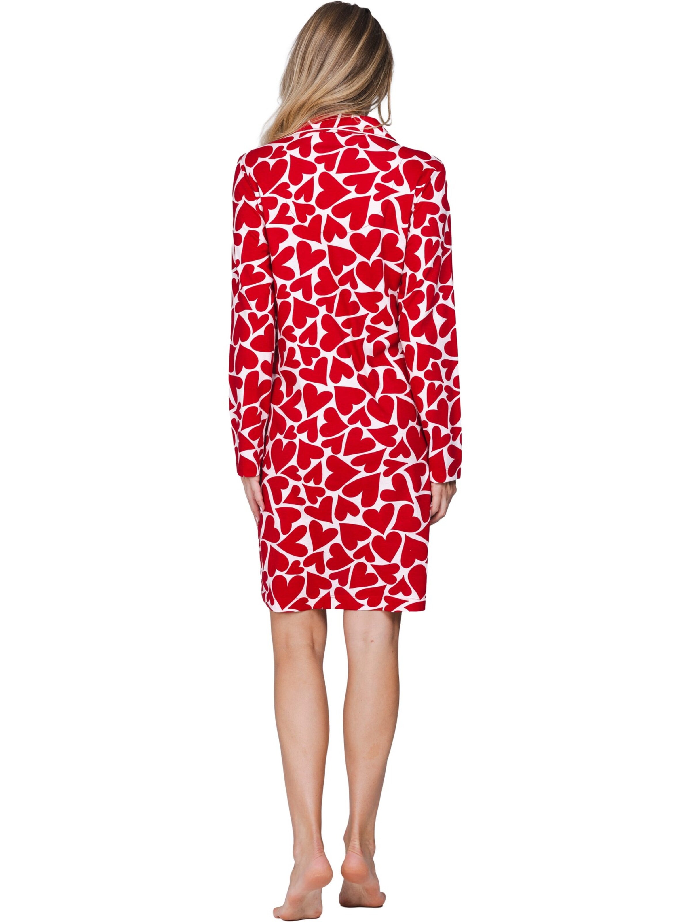 Rebelle Nachthemd 'Endless Love' in Rood