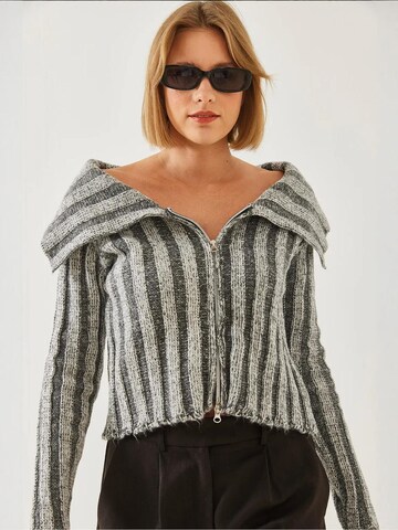 Bianco Lucci Gebreid vest in Grijs