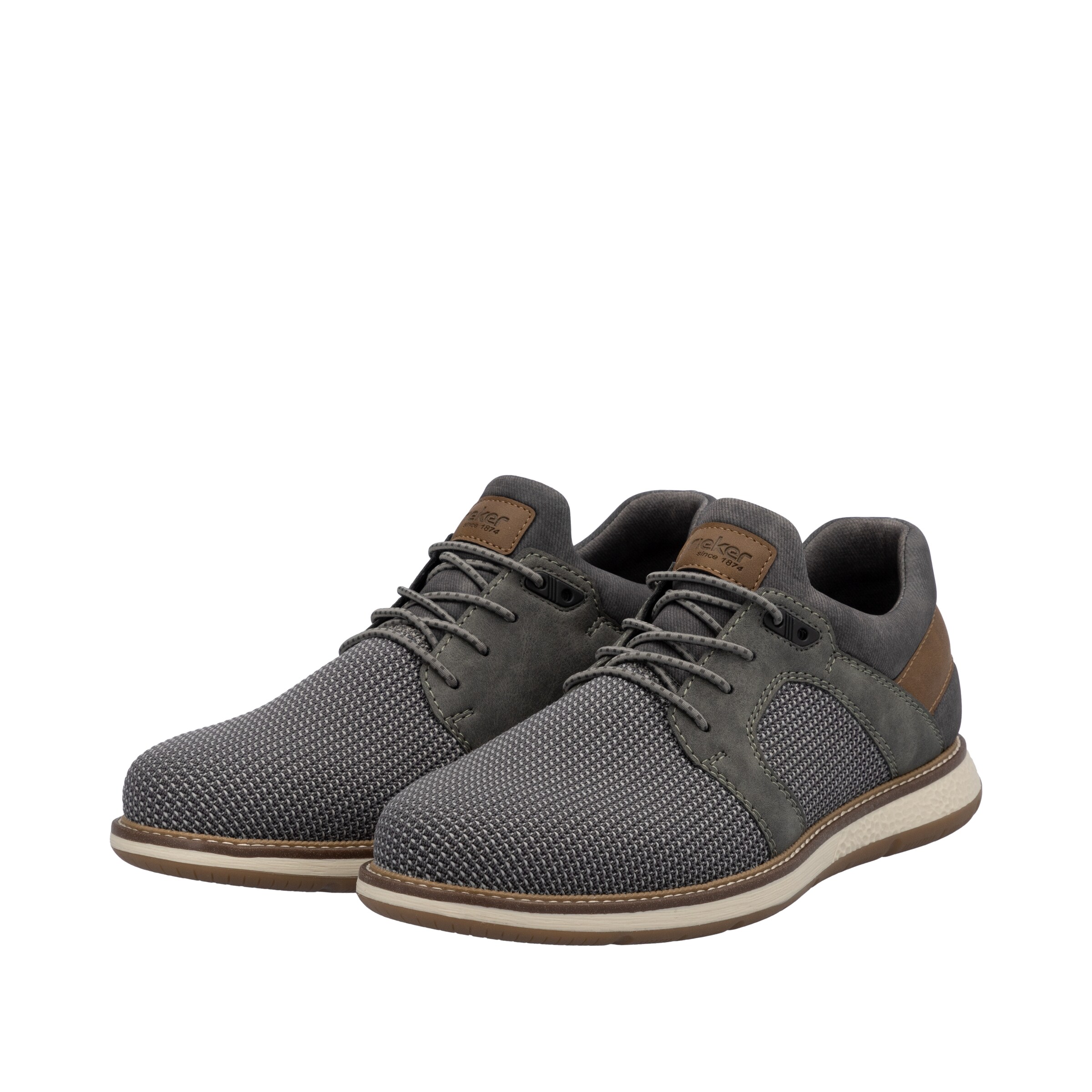 Rieker Schnürschuh in Grau