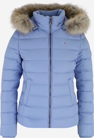 Tommy Jeans Winterjas 'Essential' in Blauw: voorkant