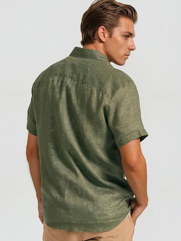 Funky Buddha Regular fit Overhemd in Groen