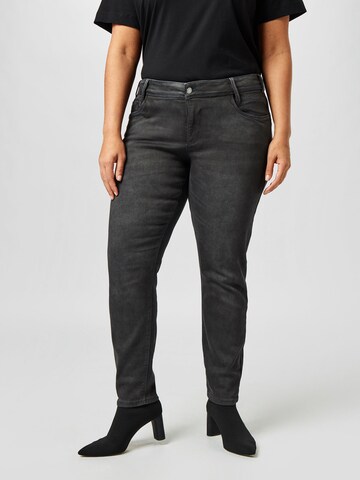 Tom Tailor Women + Skinny Jeans in Grijs: voorkant