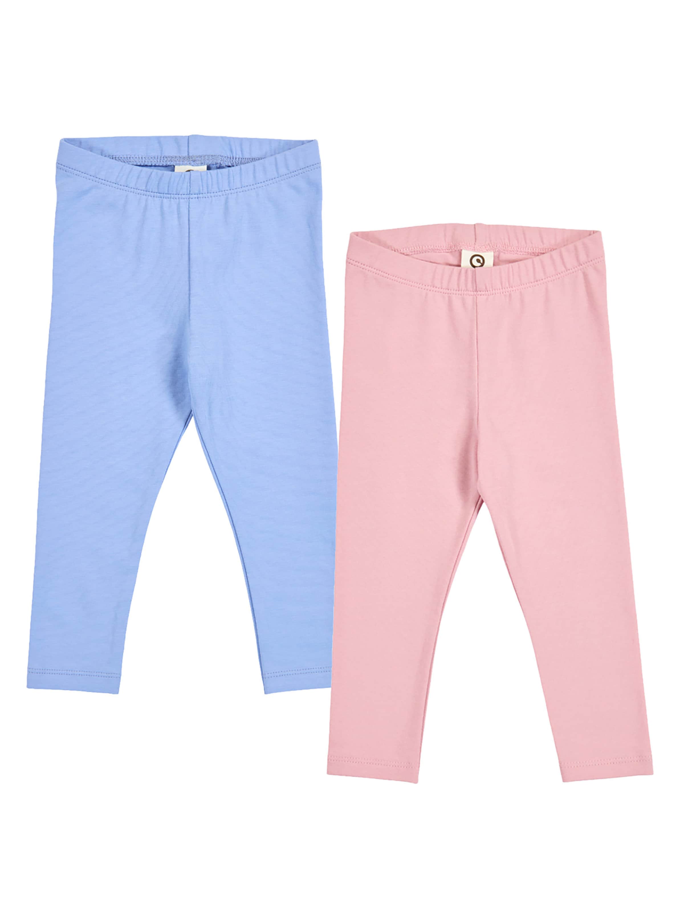 Skinny Leggings Müsli by GREEN COTTON en bleu : devant