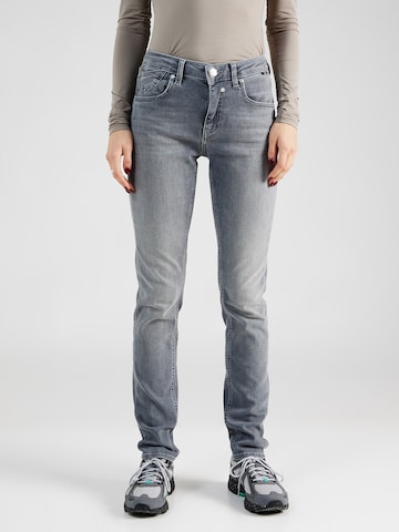 Mavi Tapered Jeans in Grey: front
