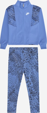 Nike Sportswear Sweat suit 'HOME SWOOSH HOME' in Blue: front