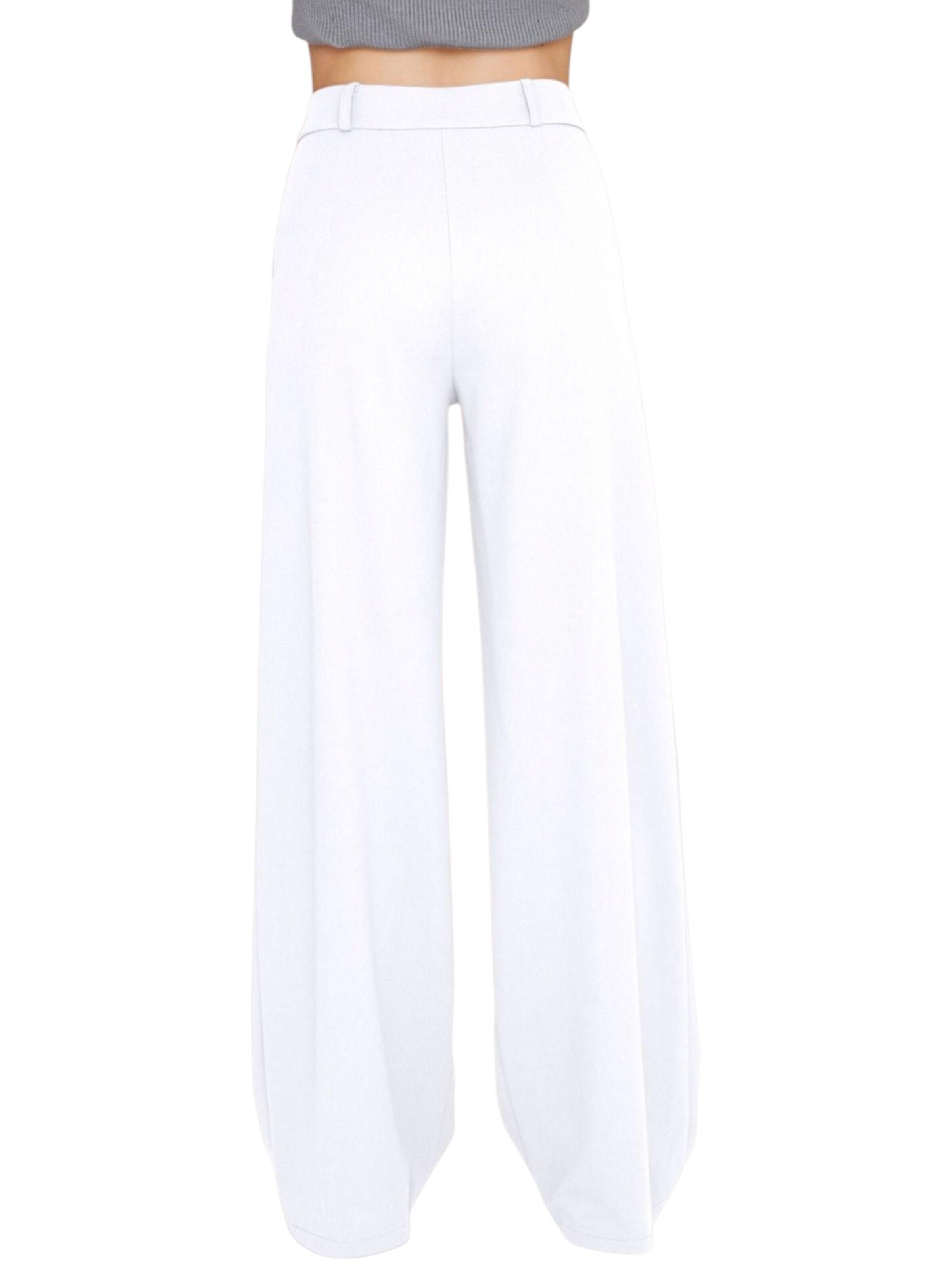 Wide Leg Pantalon à pince 'Seyra' fashionshowcase en blanc