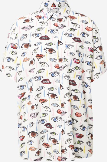 LOOKS by Wolfgang Joop Bluse in mischfarben / weiß, Produktansicht