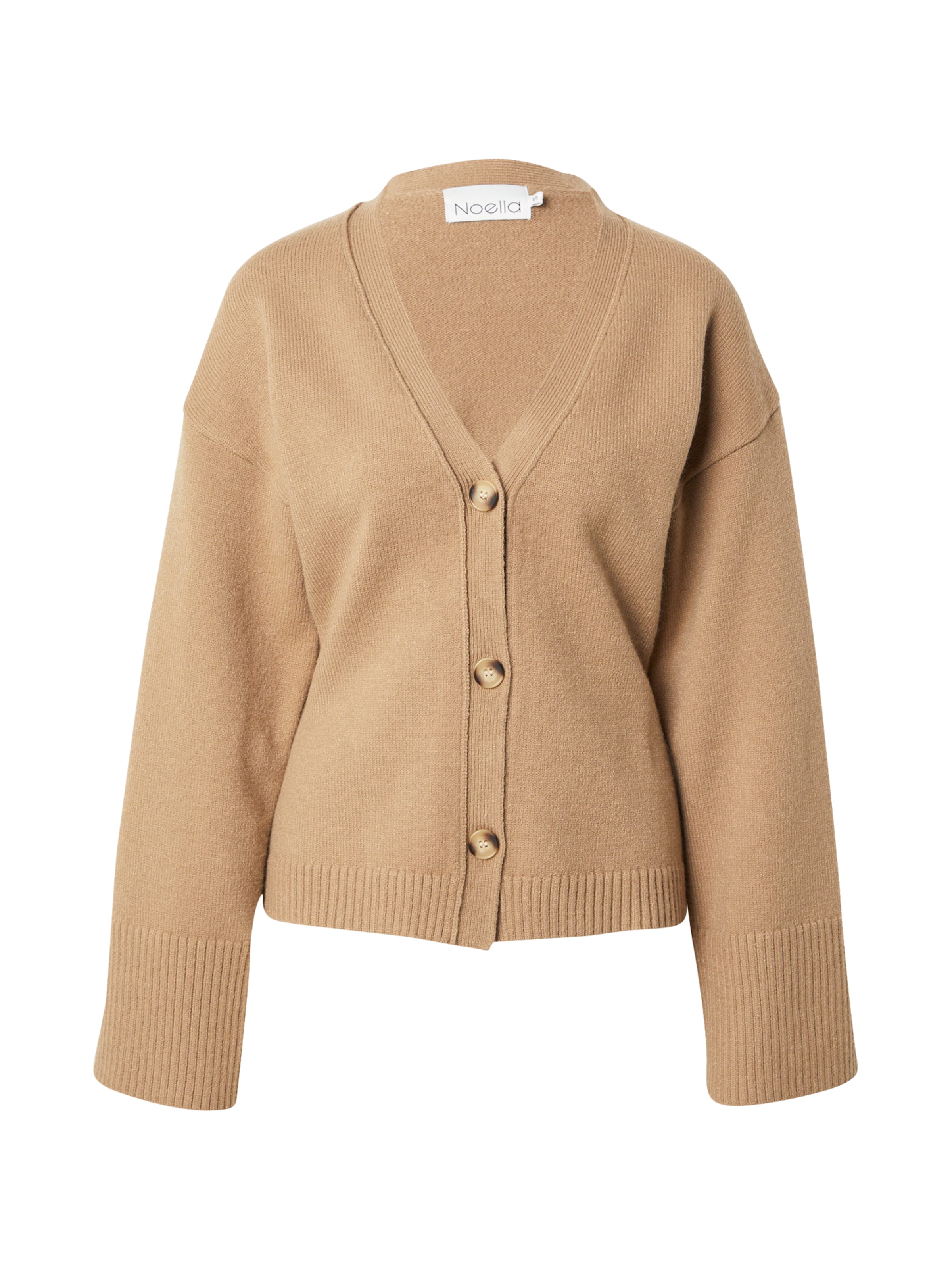 Noella Cardigan 'Lenyx' i brun: forside