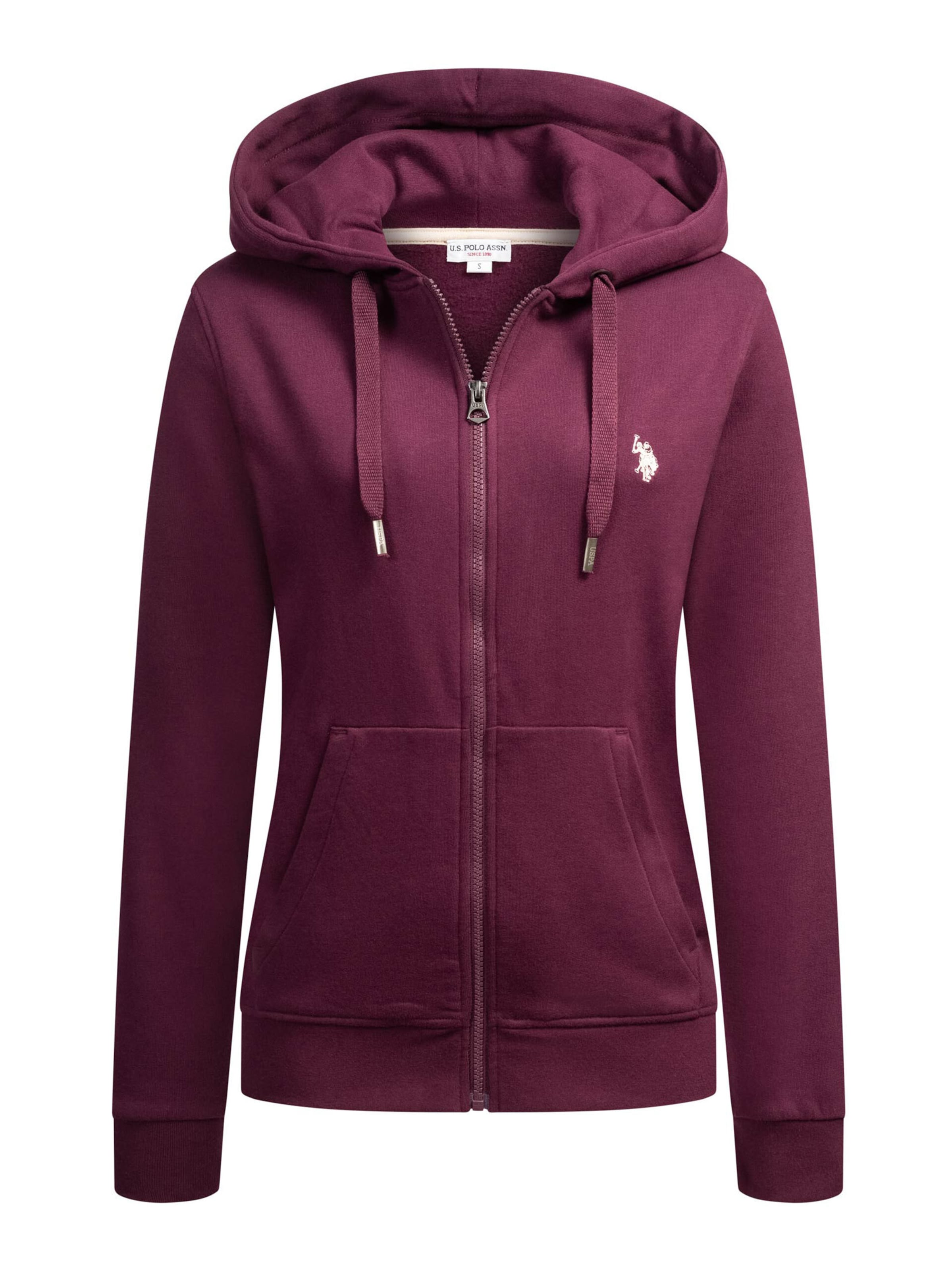 U.S. POLO ASSN. Sweat jacket in Purple: front