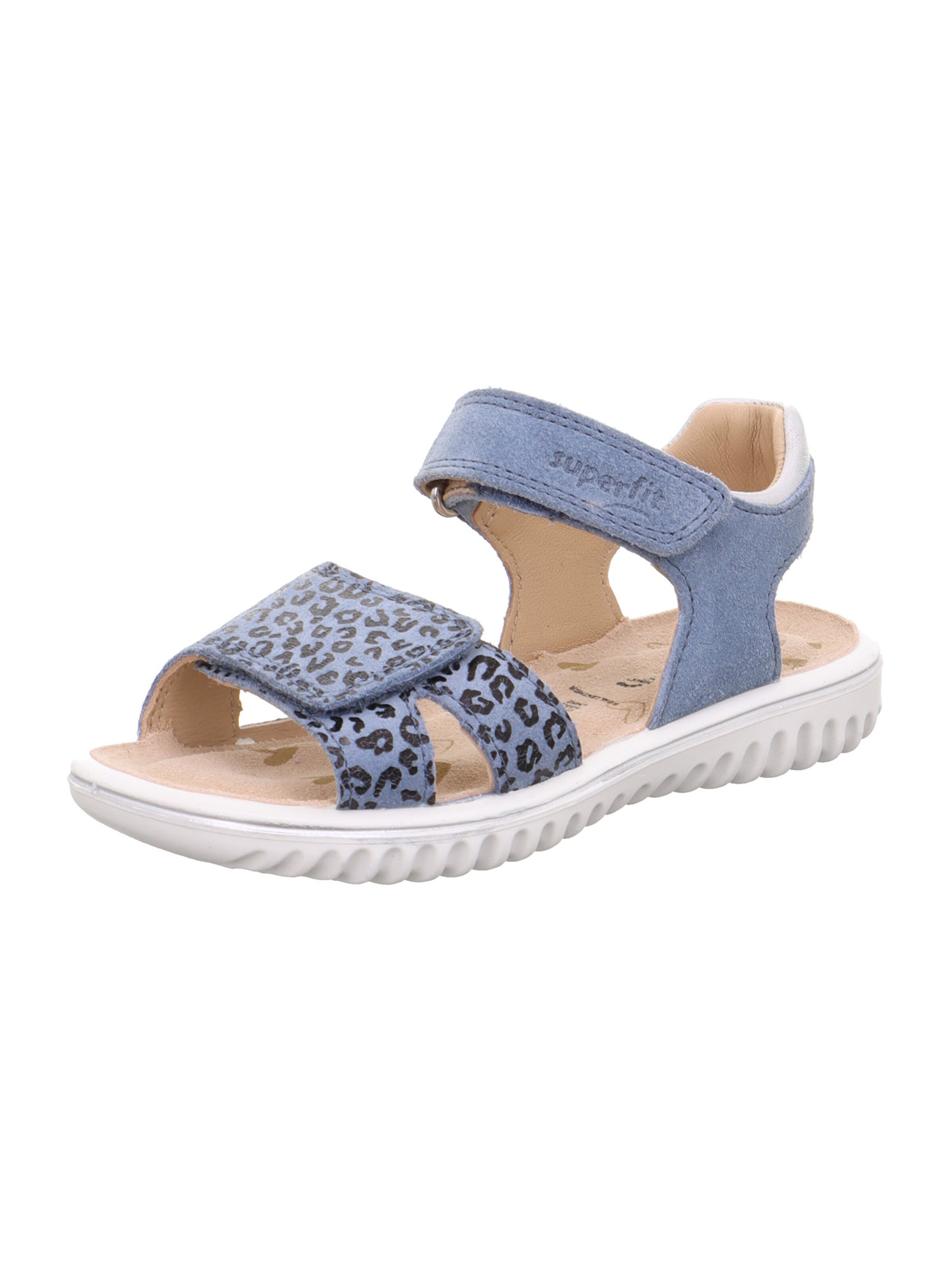 SUPERFIT Sandale 'Sparkle' in Blau: Vorderseite