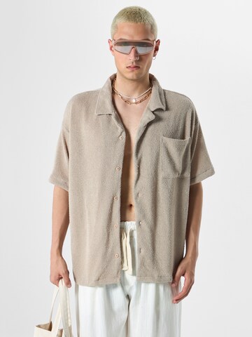 VAMOS CLO Skjorta 'Maranta' i beige: framsida