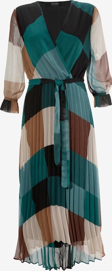 Aniston SELECTED Kleid in beige / blau / braun, Produktansicht