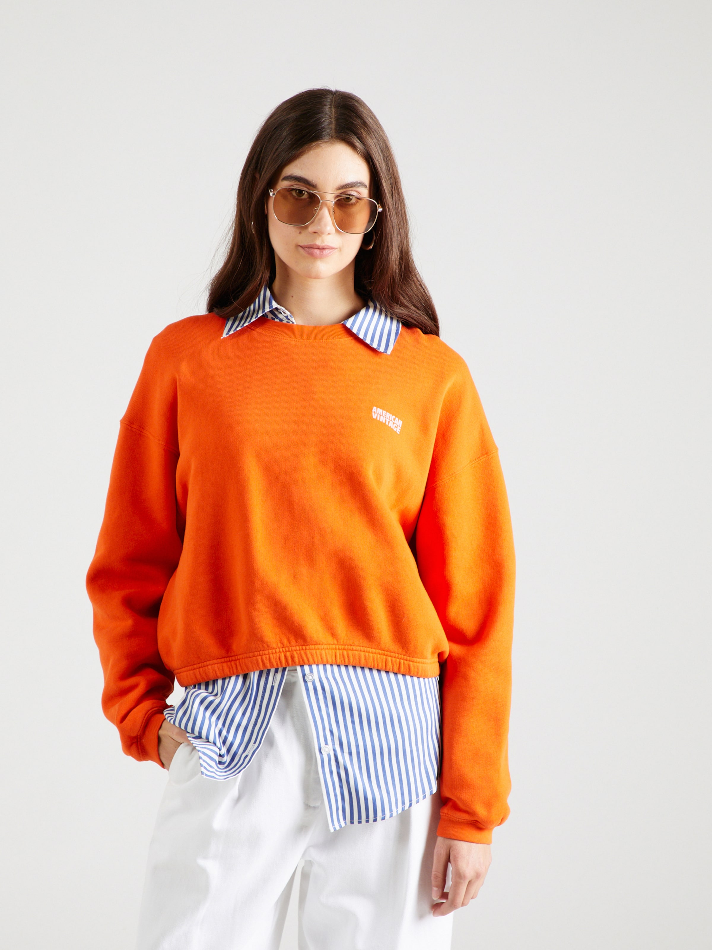 Vintage orange sweatshirt hotsell