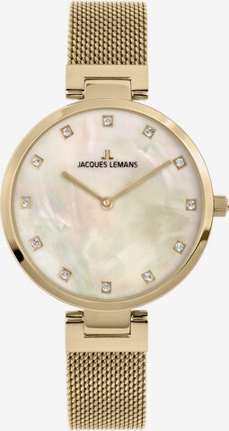 Jacques Lemans Analog Watch 'Milano' in Gold: front