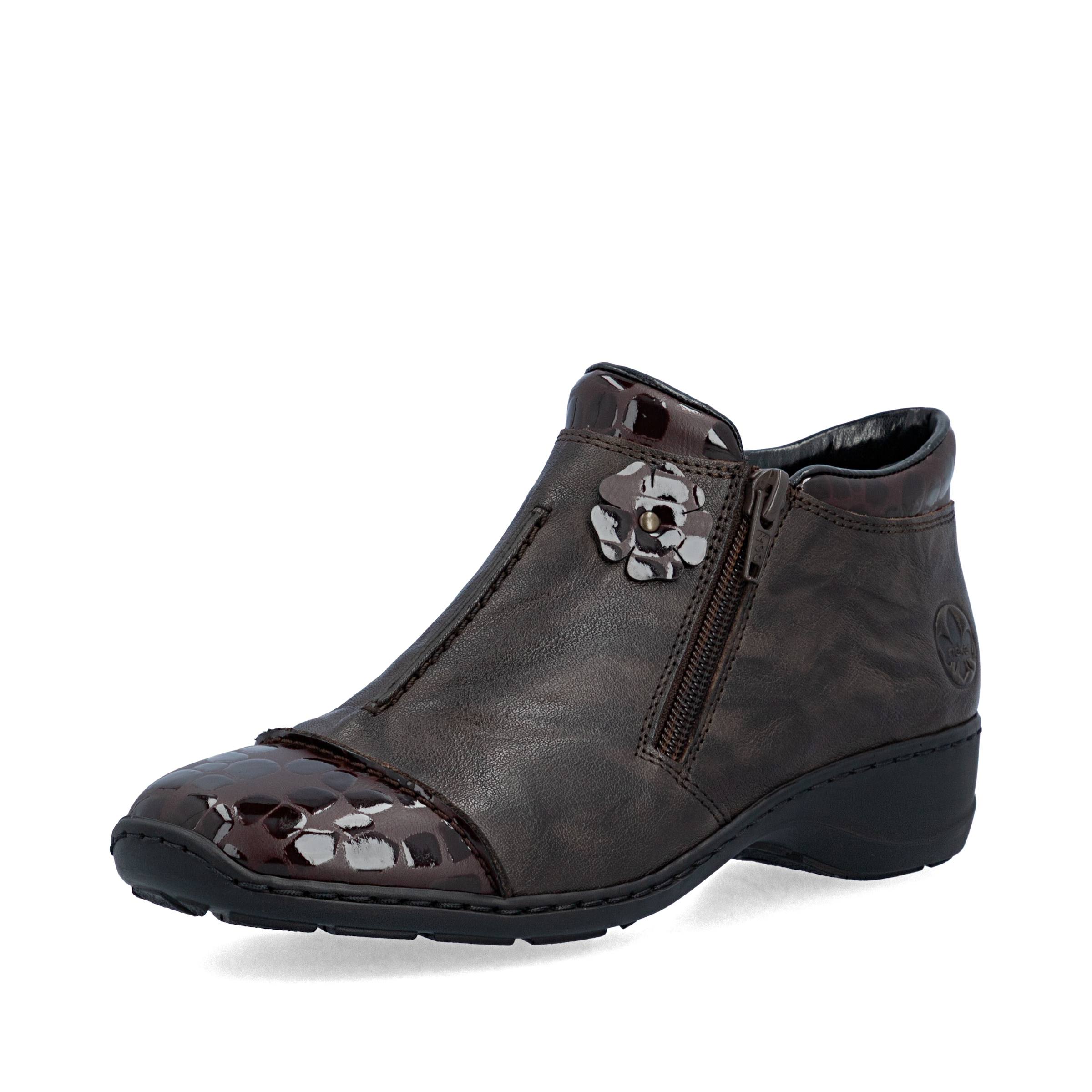Bottines Rieker en marron : devant