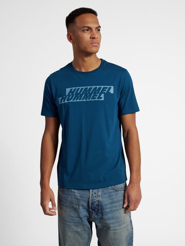 T-Shirt Hummel en bleu : devant