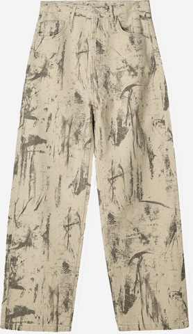 Bershka Baggy Farkut värissä vihreä: etupuoli