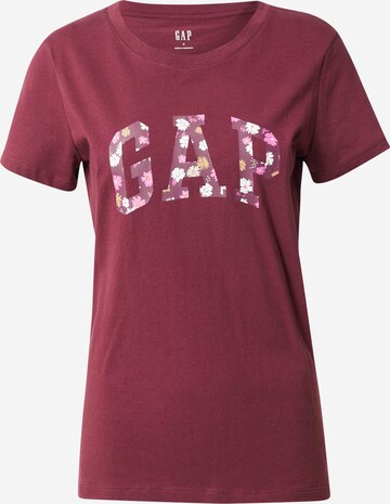 T-shirt GAP en rouge : devant