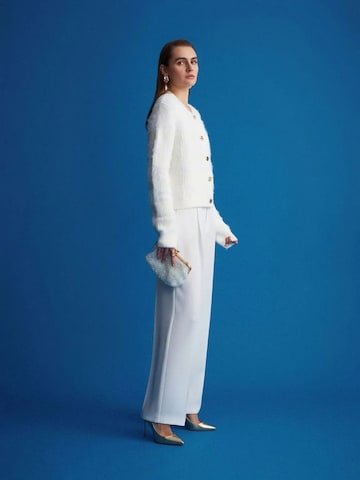 Wide Leg Pantalon Dilvin en blanc