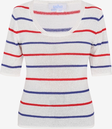 usha BLUE LABEL Pullover in Weiß: Vorderseite