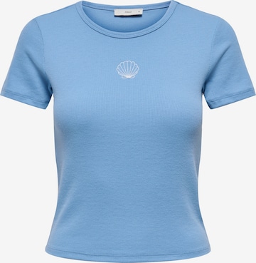 Tricou 'ONLELVA JUNE' de la ONLY pe albastru: față