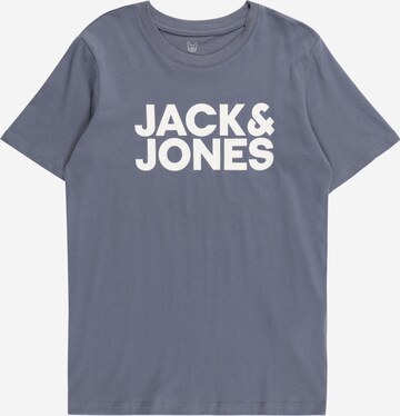 Jack & Jones Junior Tričko 'Ecorp' – modrá: přední strana