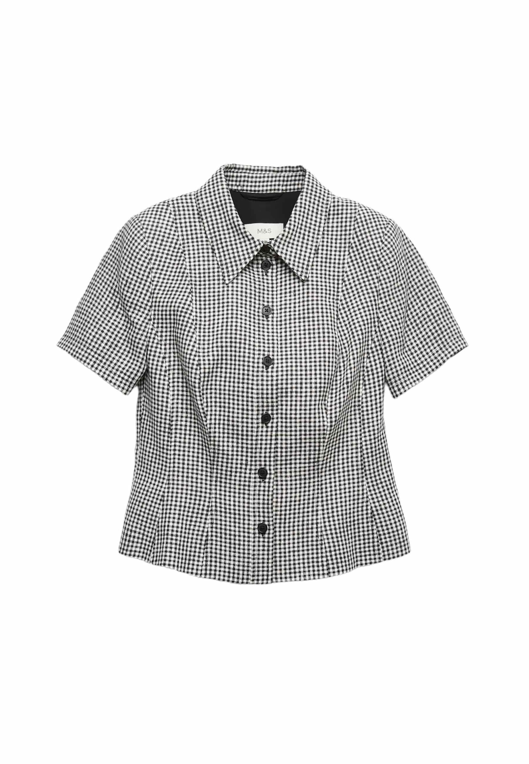 Marks & Spencer Blouse in Zwart: voorkant